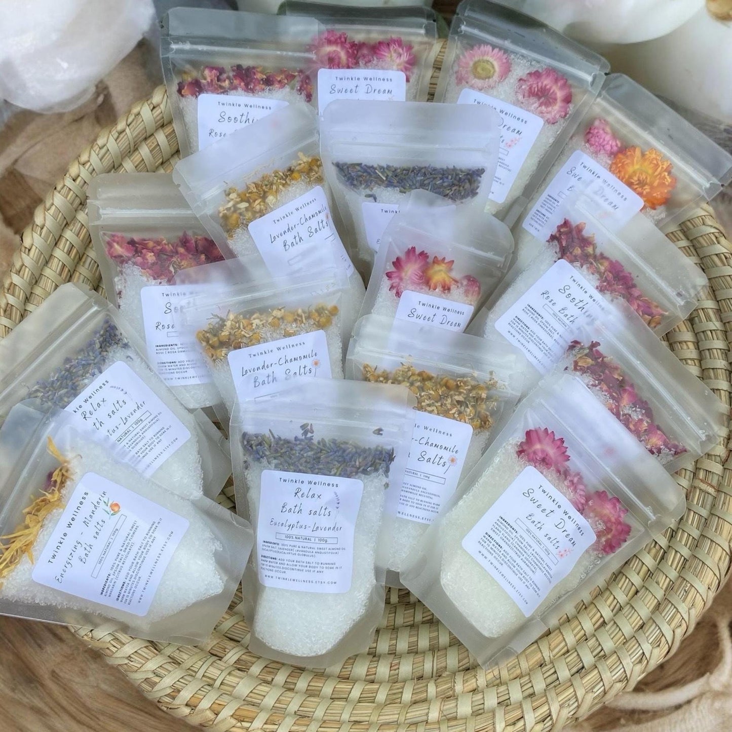 Natural Bath Salts Australia | Handmade Aromatherapy Bath Soaks 100g