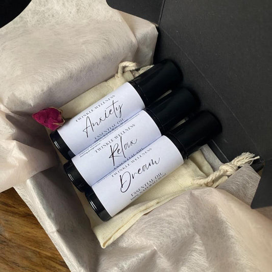 Essential Oil Roller Blends Trio Gift Set